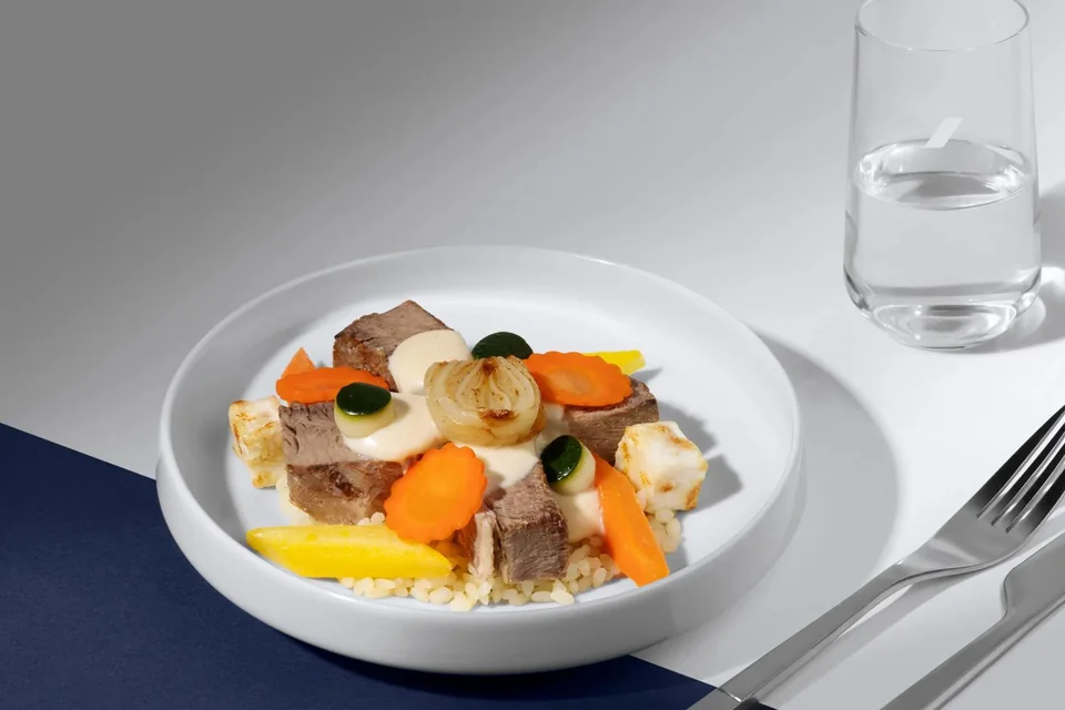 Posiłek w Air France Business Class