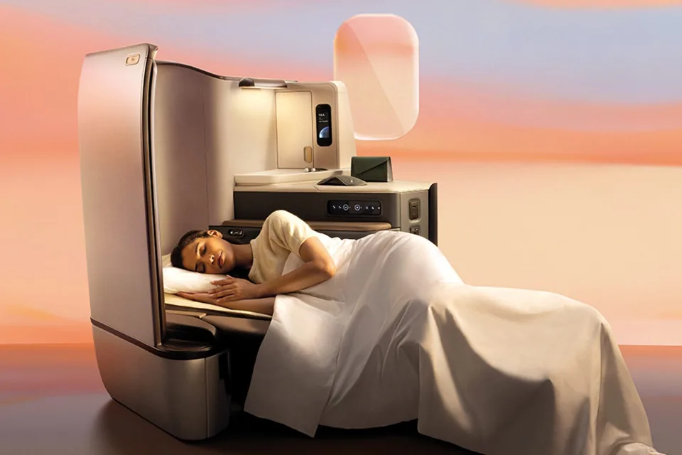Cathay Pacific — pozycja do odpoczynku i sen