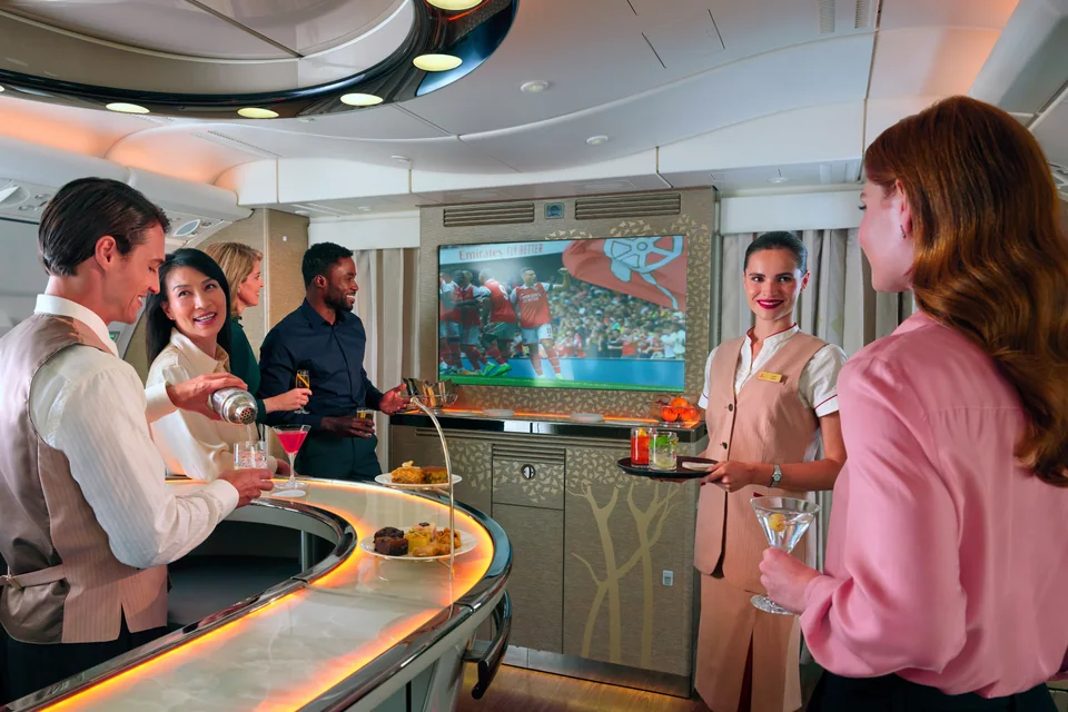 Onboard Lounge na pokładzie Airbusa A380 Emirates