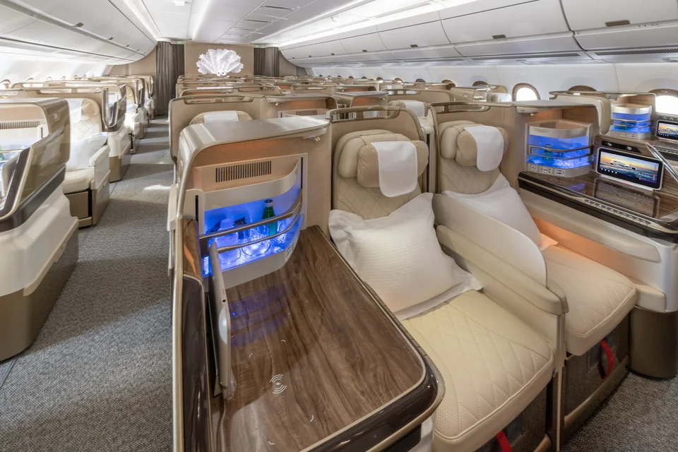Fotel Emirates Business Class w Airbusie A350