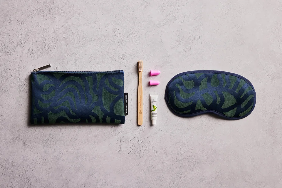 Zawartość zestawu podróżnego Finnair Business Class