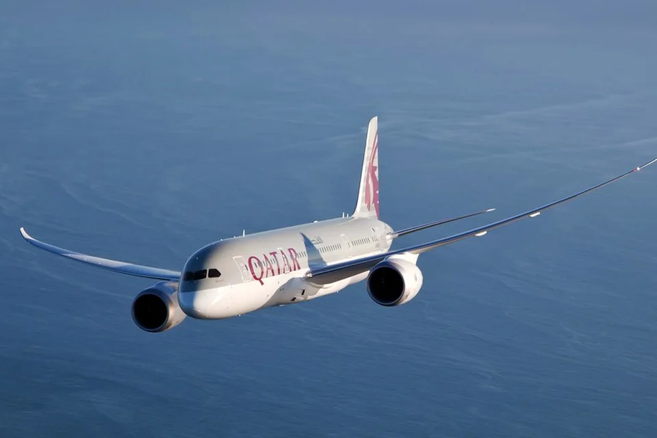 Boeing 787 Qatar Airways w locie