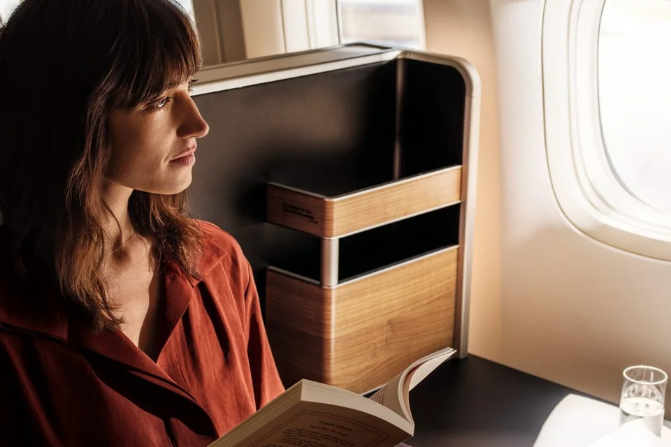 Dotychczasowy fotel SWISS Business Class przy oknie