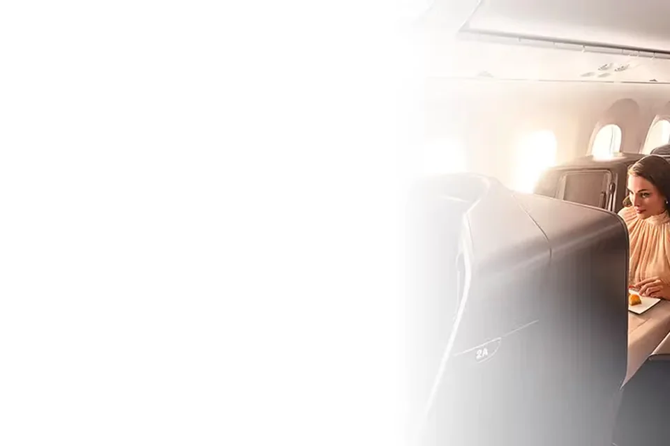 Serwis posiłku w Turkish Airlines Business Class